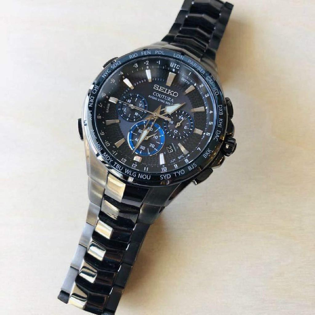 Seiko SSG021 Coutura Solar Radio World Time Chronograph Men's [Товар]
