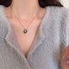 Одиночный кулон из искусственного жемчуга, блестящее удлиненное ожерелье со стразами, инкрустированное регулируемой цепочкой, женское ожерелье на ключице