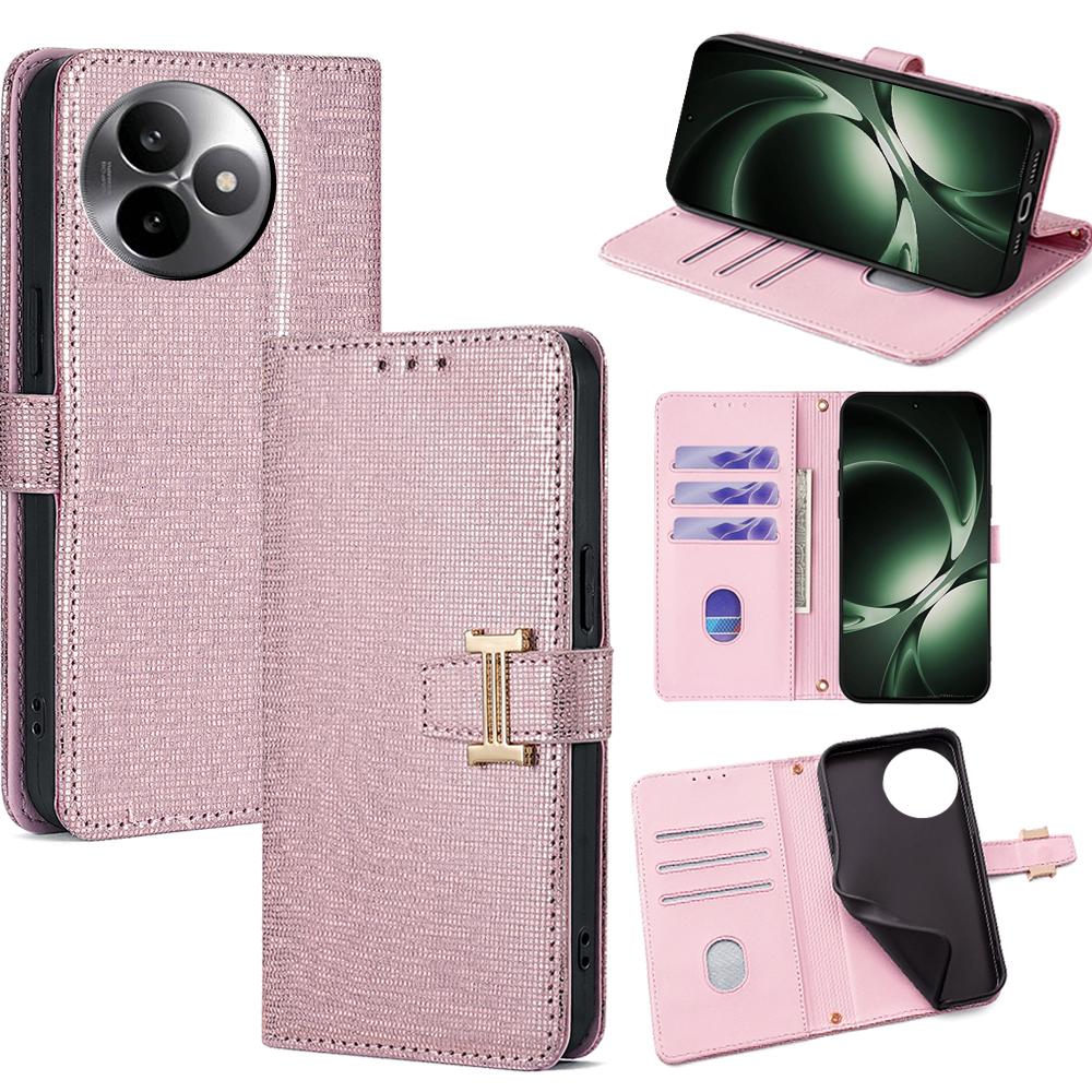 For Xiaomi Redmi K80 Ultra 5G Case Metal I-Buckle PU Leather Wallet Phone Cover