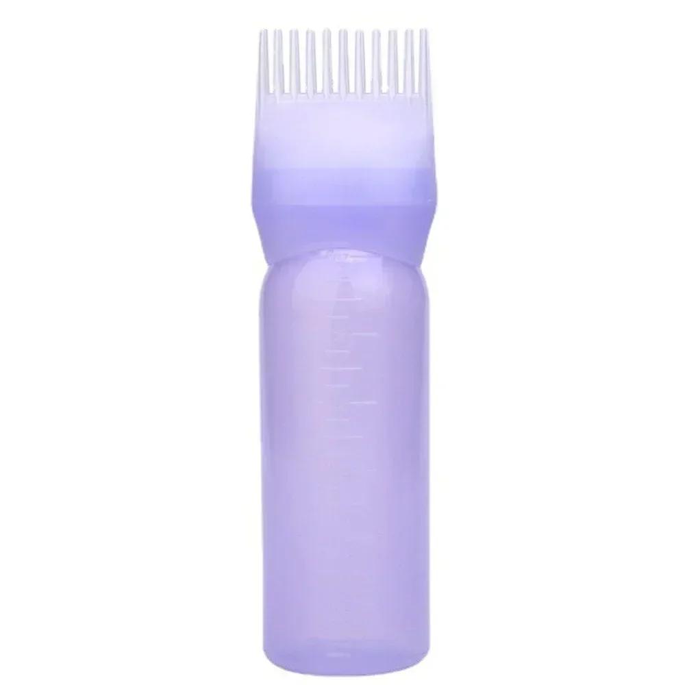 120ml Hair Oil Applicator Bottle Hairdressing Shampoo Bottle Hair Dye Refillable Bottle Hair Coloring Hairdressing Styling Tools