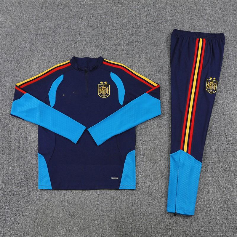 Argentina National Team Training Top Half-Zip Long Sleeve Soccer Jersey Fall Winter