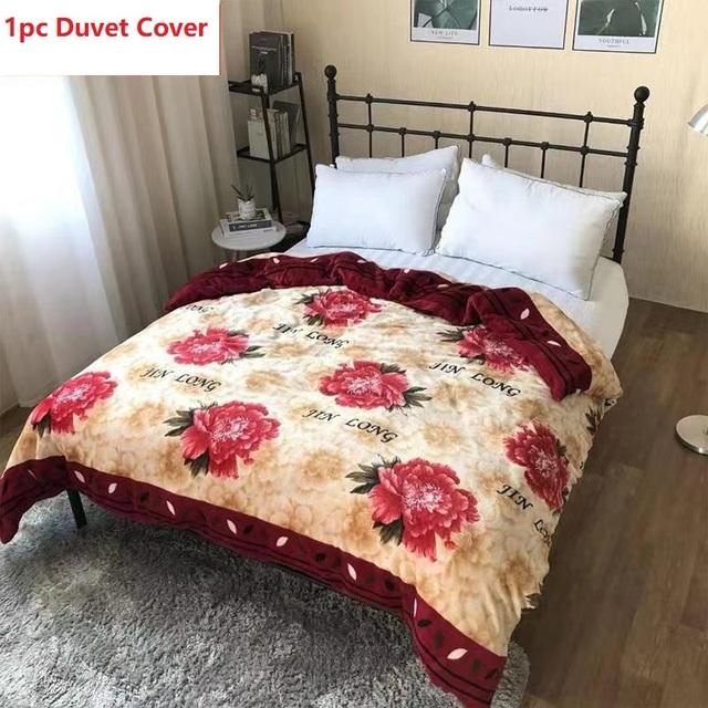 Зимний утолщенный теплый короткий плюшевый пододеяльник King Double Queen Size двухсторонний коралловый флис пододеяльник не включает наволочку