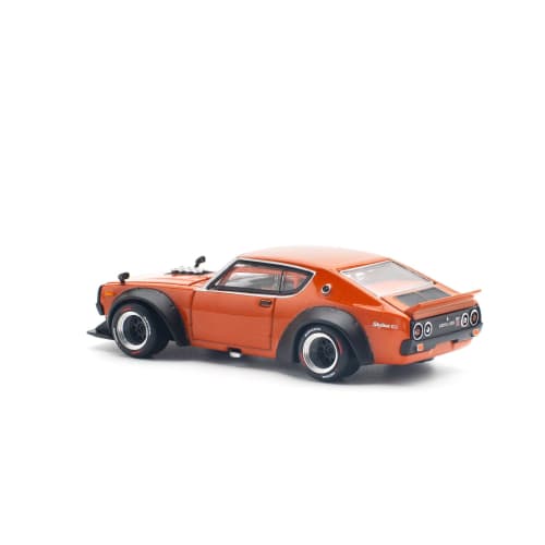 POP RACE 1/64 SKYLINE GT-R V8 DRIFT (KENMERI) ORANGE Finished Product PR640173