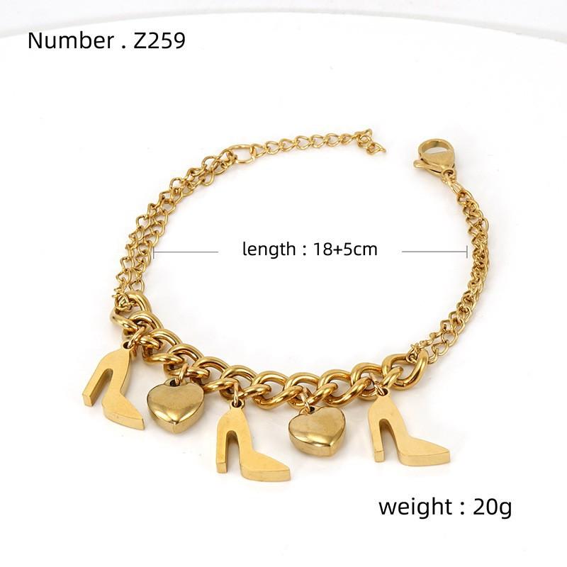 Модный браслет из нержавеющей стали, сочетание титановой стали и 18-каратного золота, геометрический дизайн Love Niche для женщин