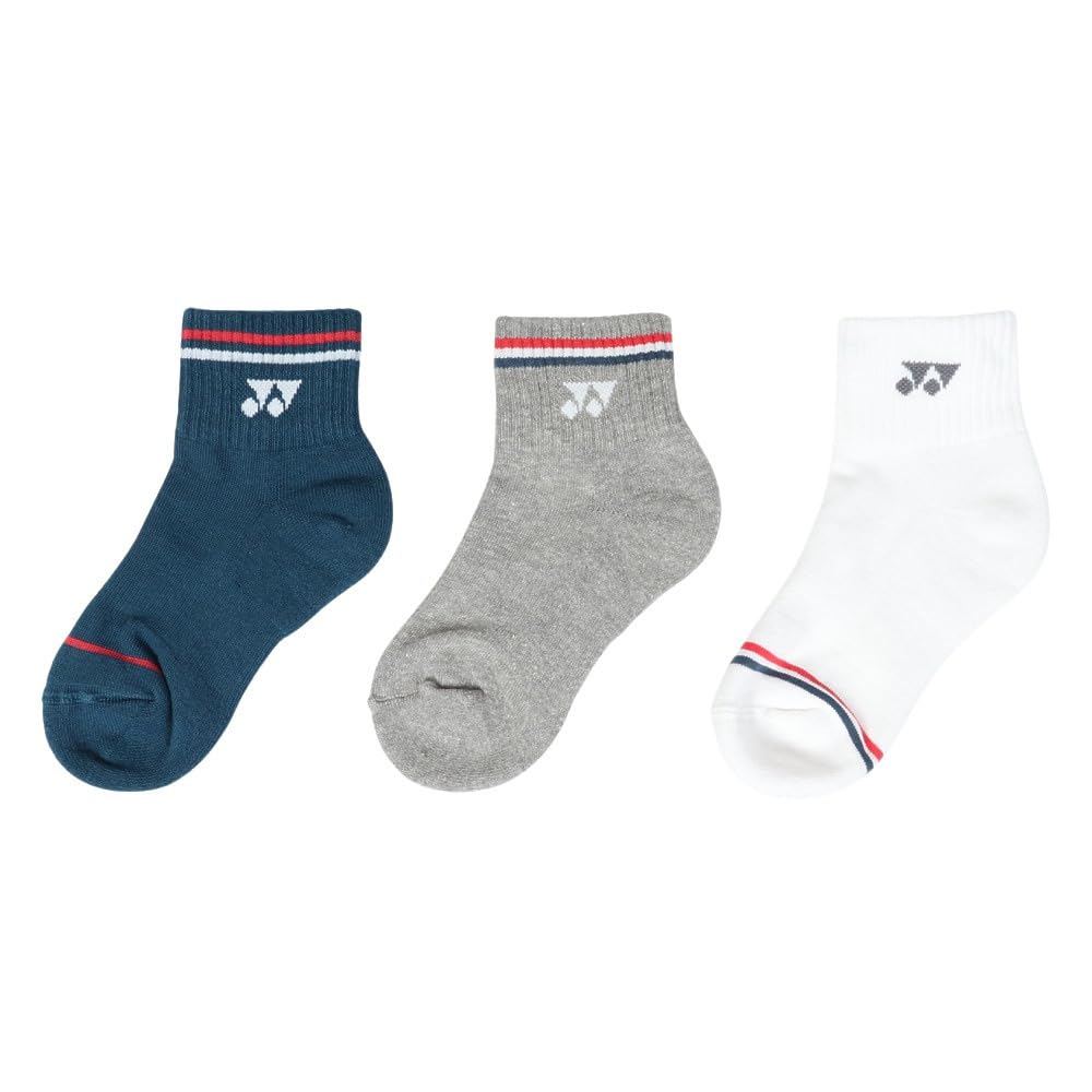 YONEX Подростковые носки до щиколотки 19222JY в ассортименте размеров (Набор 3) 080 19-22см