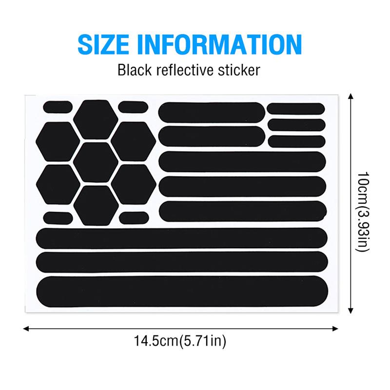Светоотражающие наклейки для шлемов Самоклеящаяся светоотражающая лента для шлемов Велосипед Мотоцикл Скутер Аксессуары для велоспорта
