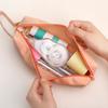 Portable Canvas Pencil Case with Handle Large Capacity Stationery Bag Student Pencil Organizer for Pens Markers Rulers Back-to-School Gifts