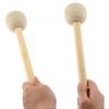 2x Felt Drumsticks Bass Percussion Sticks 12.80inch Portable Musical Instrument Accessory for Bar