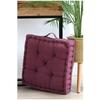 Coussin de sol en gaze de coton 45 x 45 cm Pop color pourpre