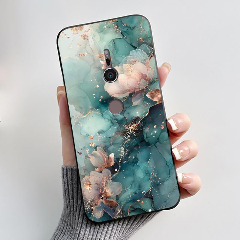 Модный черный чехол с принтом кролика для молочного чая для Sony Xperia XZ2/SO-03K Черный чехол для Sony Xperia XZ3/SO-01L Мягкий чехол с защитой от царапин