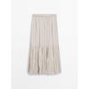 Za2024 Summer New Product Women's Clothes Romantic Wind-Clear Cold Pleated Midi Skirt 05236623 712
