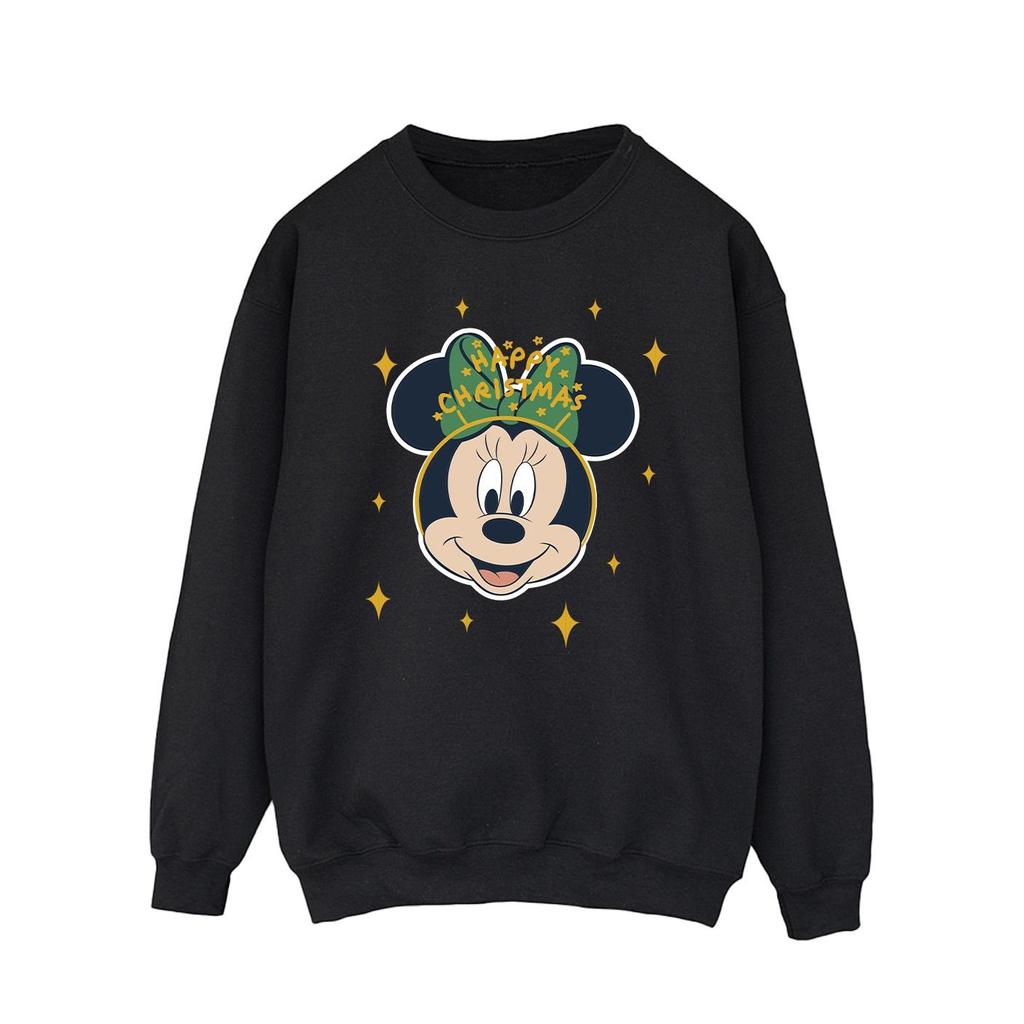Disney Mens Minnie Mouse Happy Christmas Sweatshirt