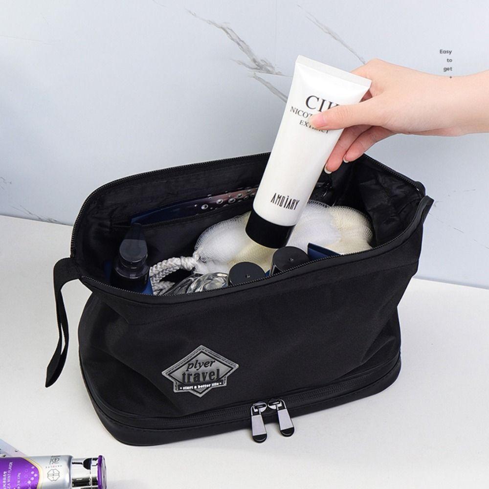 Большой вместительный органайзер для мелочей, водонепроницаемая сумка для туалетных принадлежностей, модная дорожная сумка для стирки, домашняя сумка