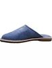 Mule Babouches Round Toe In Leather  – 100% Handmade In Morocco Berbers – Blue for Men and Woman