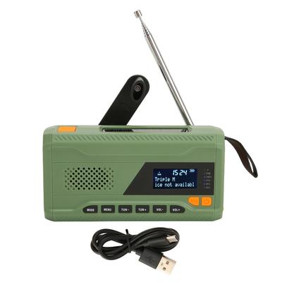 Ручное солнечное радио с ЖК-экраном, 3 режима зарядки, поддержка DAB FM BT, портативное аварийное метеорологическое радио