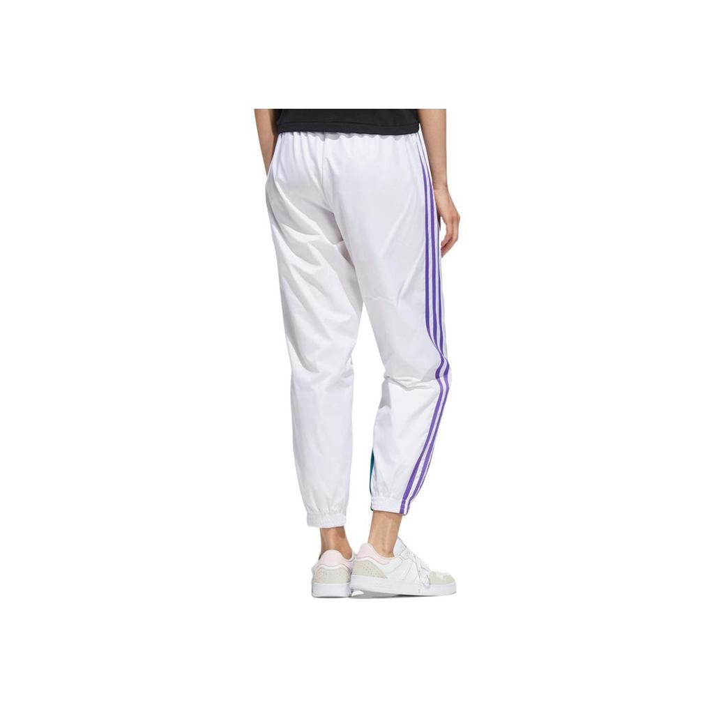 adidas Женские спортивные брюки 3-Stripes Colorblock Белый/Бирюзовый HF7323