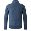 Men's Thick Knit Stand Collar Cardigan