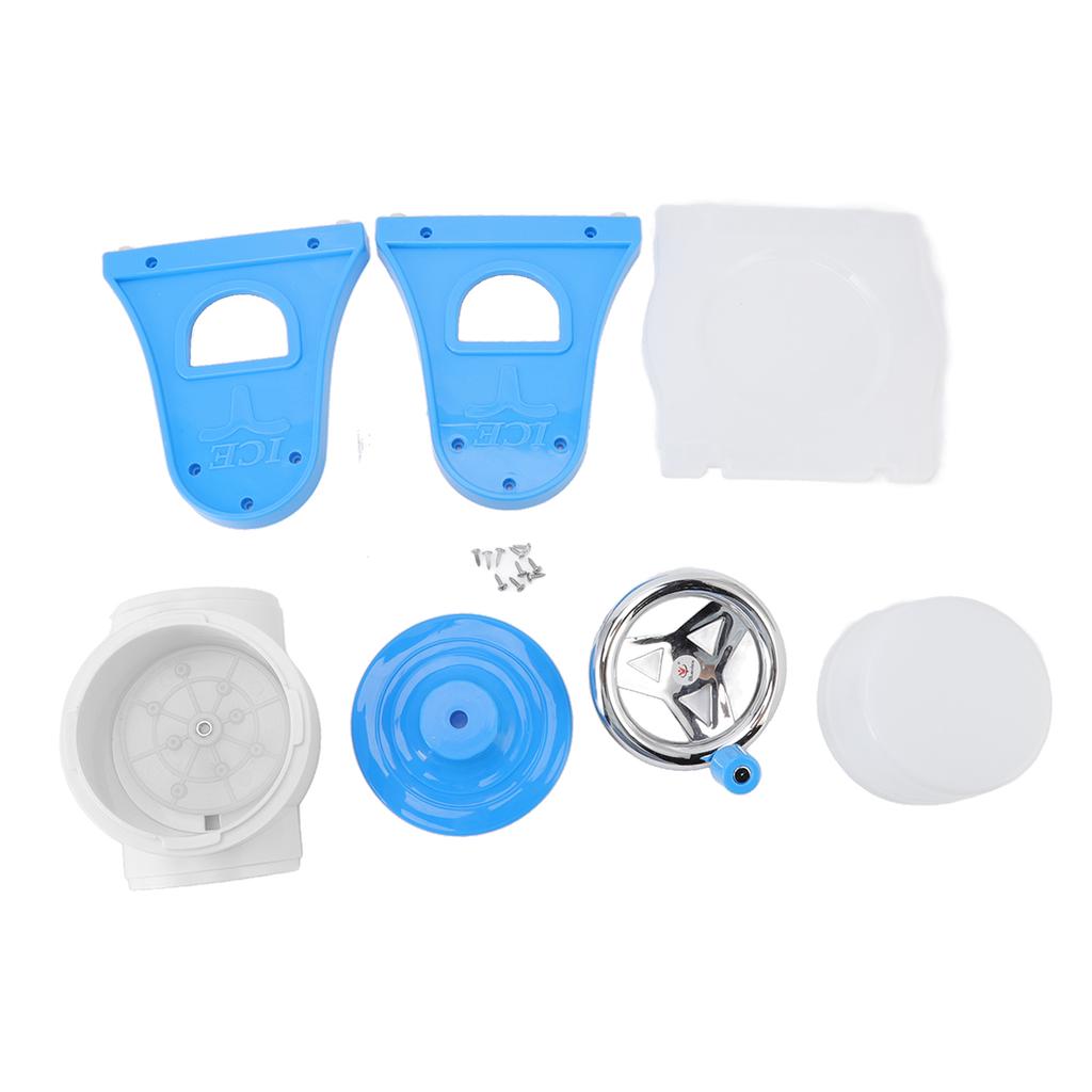 Ручная машина для приготовления льда с лезвиями из нержавеющей стали, безопасная портативная машина для приготовления льда для домашних ресторанов