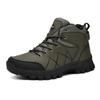 Autumn New Men's Shoes Outdoor Hiking Shoes High-top Leather Hiking Off-road Large-size Platform Casual Shoes