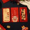 6Pcs Red Envelope 2024 Dragon Year Red Envelopes Cartoon Design Spring Festival Red Bag for New Year Festive