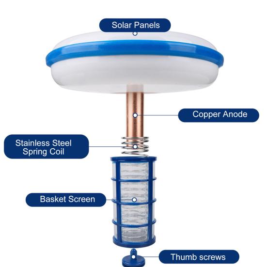Очиститель бассейна на солнечной энергии Плавающий очиститель воды со щеткой Устойчивый очиститель бассейна на солнечной энергии для бассейнов с пресной или соленой водой Спа