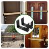 Стальная Drop Open Bar Holder, усиленный, устойчивый к ржавчине, кронштейн безопасности для двери, усиленная, коррозионно-стойкая опора для двери