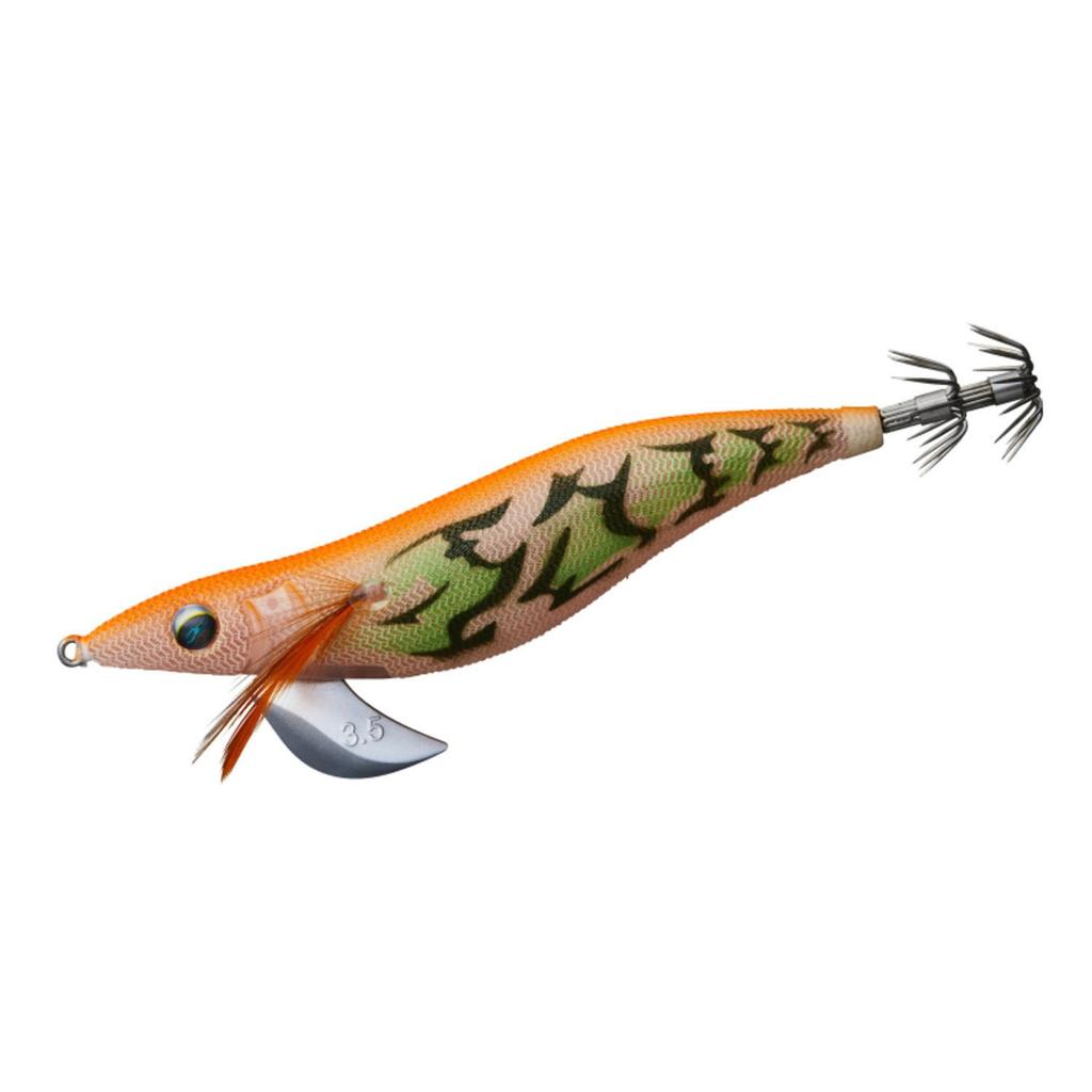 Daiwa Emeraldas Stay Luminous Orange Shrimp Lure 3.0