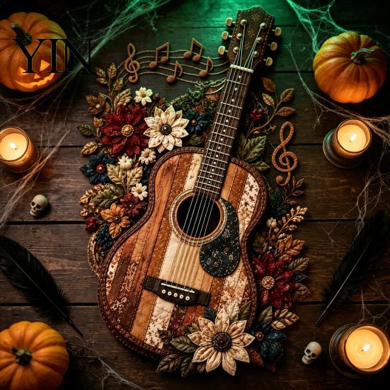 DIY Kits for Weekend Activities Patchwork Music Instrument Kit, Fabric Sewing Set with Pre-cut Craft Projects Families And Tools, Piano Violin