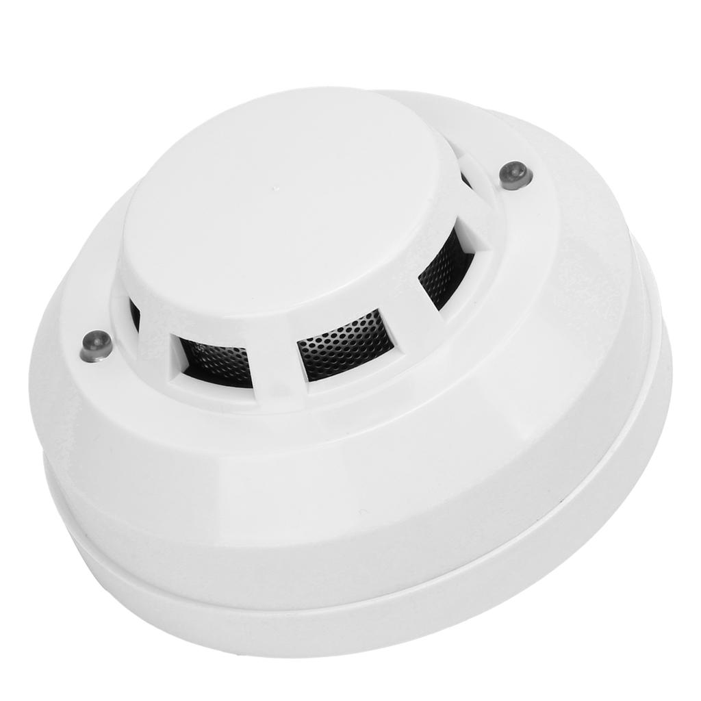 Smoke Alarm High Sensitivity Security Detector Sound Light Warning Device with Red LED Indicator