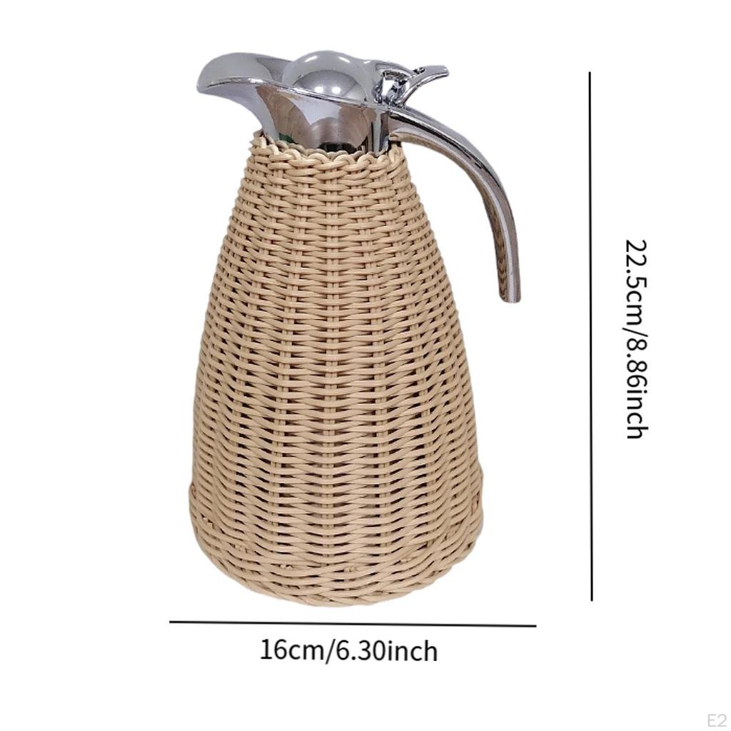 Изготовленный из нержавеющей стали кофейный графин, изолированный кувшин, банка для напитков объемом 1,5 л с крышкой, вакуумный чайник для воды