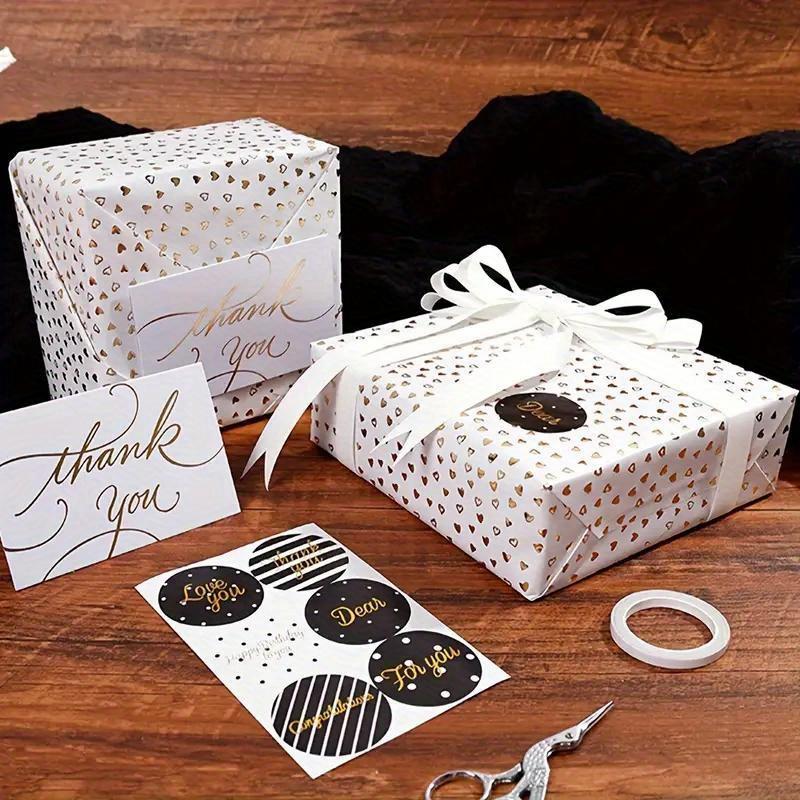 1 рулон, рулон подарочной упаковки с цветными сердечками: 300 см/118,1 дюйма, идеально подходит для вечеринок - Декоративная бумага