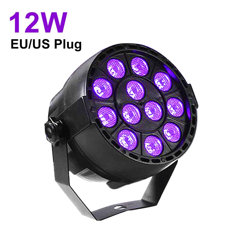 Светодиодные сценические светильники Par DJ Disco UV Black Light с активируемым звуком пультом и DMX-управлением для вечеринки по случаю дня рождения Body Paint Neon