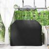 Grill Cover, BBQ Cover, Weatherproof Gas Grill Cover with Velcro Fasteners, Oxford, Black, 147 x 61 x 120 cm