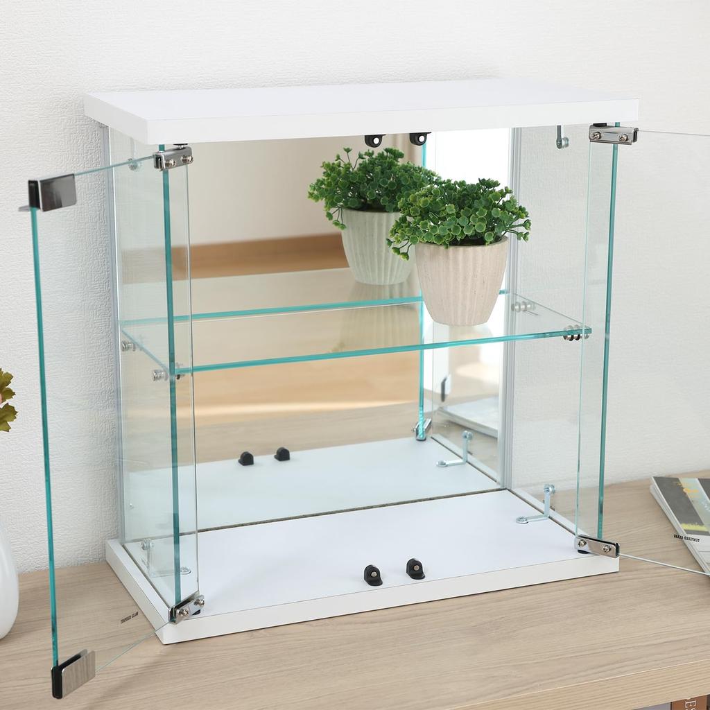 Fuji Boeki Tabletop Collection Case Figure Case 2 Tiers Rear Mirror Ширина x Глубина 20 x Высота Сборка Продукт Белый 63946 42.5 42.5см