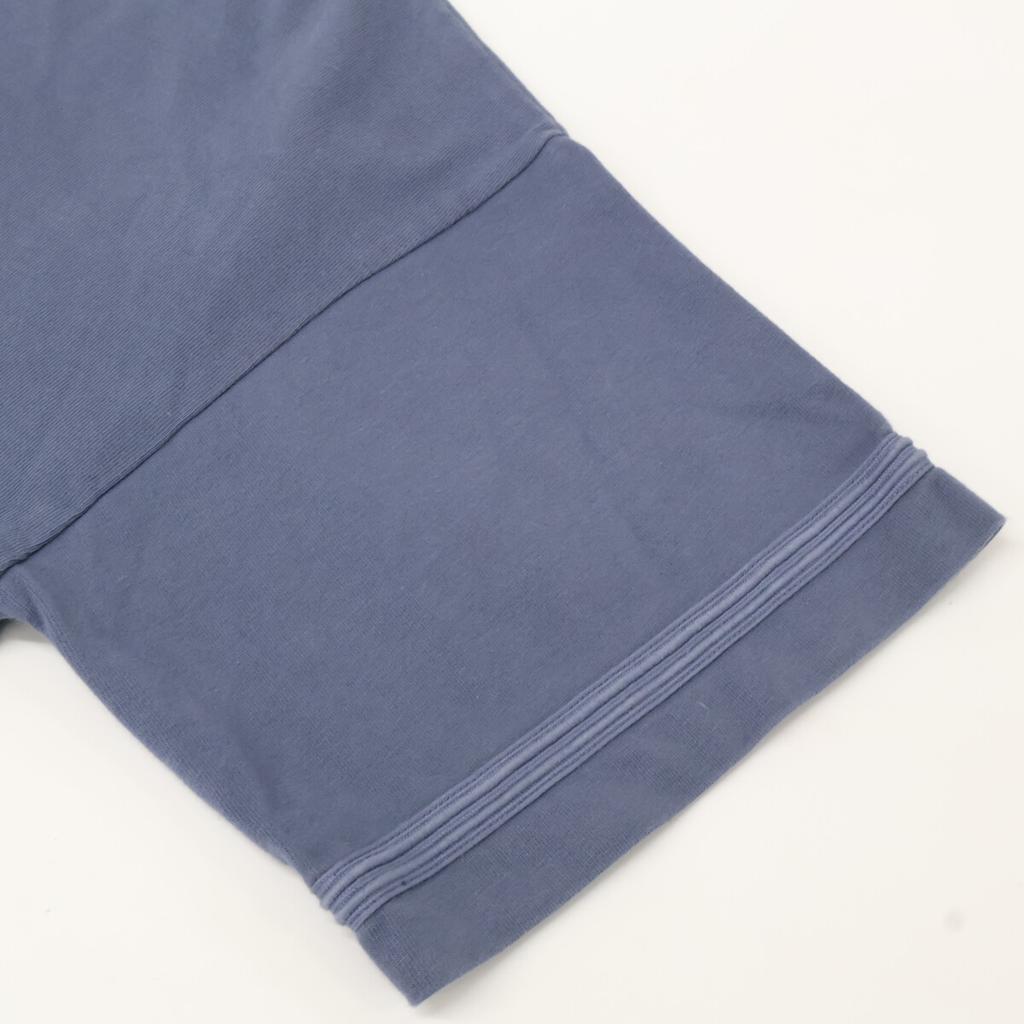 DIOR [xSTONE ISLAND] Blue Logo Short Sleeve T-Shirt tops M blueUsed