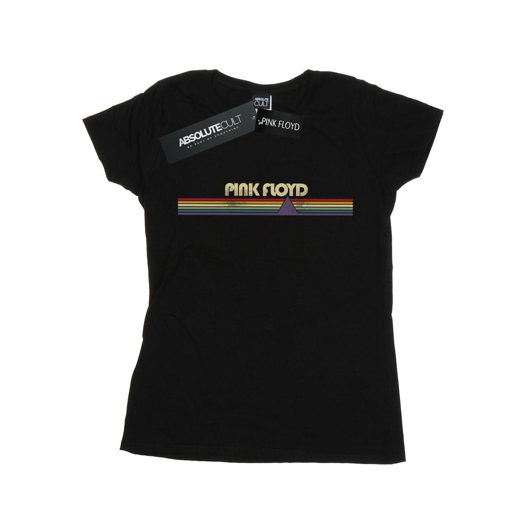 Pink Floyd Womens/Ladies Prism Retro Stripes Cotton T-Shirt