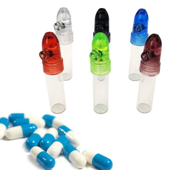 6 шт. Портативные коробки для таблеток, трубки для хранения, влагостойкие, хорошая герметизация, компактный размер, легко чистить, многоразовые контейнеры для таблеток, бутылки для хранения