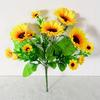 Искусственный Подсолнух 13 Голов Реалистичный Искусственный Шелковый Цветок Дом Офис Свадебная Вечеринка Настольное Украшение Центральный Элемент Композиции Внутренний Наружный Искусственный Цветущий Декор