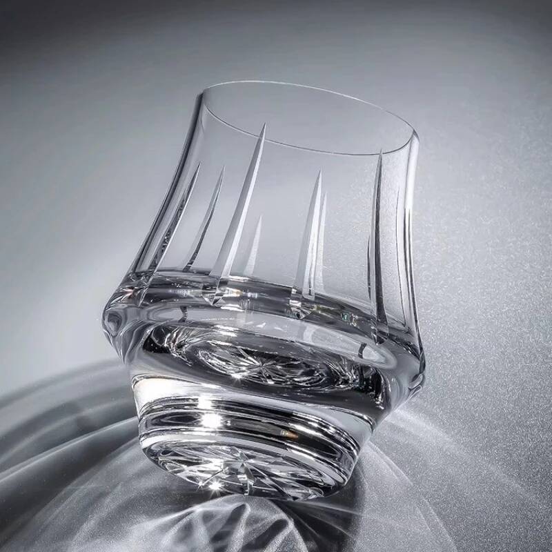 Hand Cut Crystal Whiskey Glasses Luxury For Man Wine Tasting Cup 24K Gold Foil Fujiyama Mountain Japanese Whisky Nosing Tumbler