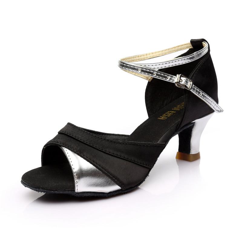 Женская танцевальная обувь Обувь для бальных танцев Латинская женская обувь с открытым носком Каблуки Женская танцевальная обувь Каблуки 5/7 см Sapato Feminino