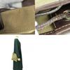 Used PRADA Shoulder Bag canvas/leather beige Brown Logo jacquard