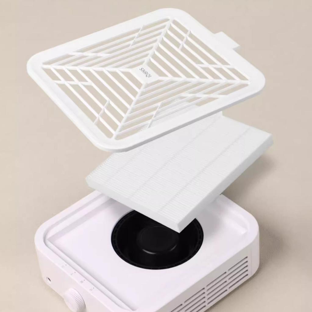 Бесщеточный пылесос для ногтей с высокой мощностью и сильной полировкой, пыленепроницаемый и отдельный фильтр-сетка, машинка для ногтей