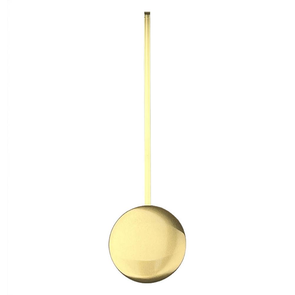 Brass Wall Clock Pendulum with Dynamic Swinging Motion and Gold Finish