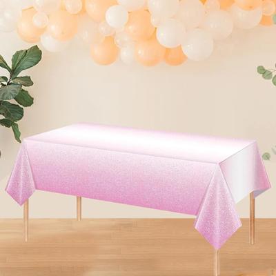 Скатерть Ombre DIY прямоугольная скатерть для кухни, столовой, кемпинга, розовая