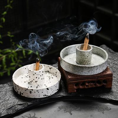 Керамическая подставка для Пало Санто, подставка для благовоний для палочек Пало Санто, подставка для благовоний, подставка из ароматного дерева и пеплоуловитель