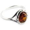 Серебряное кольцо с янтарем 'Inspiration'