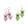Hanging Frog Animal Earrings for Women Designer Statement Funny Creative Unique Earring Girls Cute Unusual Earrings