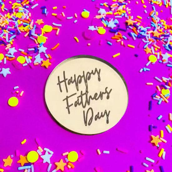 10 шт., топперы для торта с надписью «День отца», резные круглые буквы «С Днем отца», акриловые украшения для кексов, декор для вечеринки