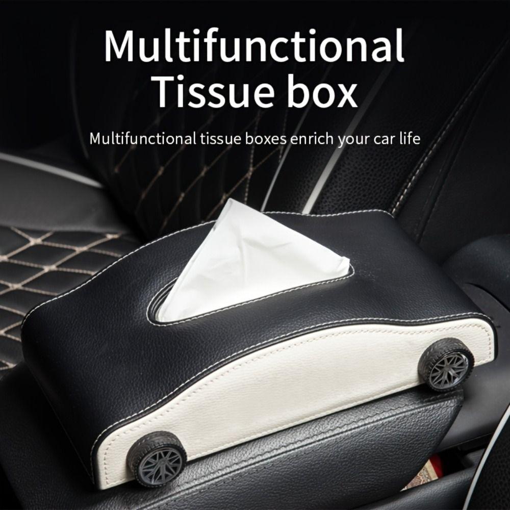 Interior Supply Car Tissue Box Creative Design Automotive Tissue Box For Vehicle Storage
