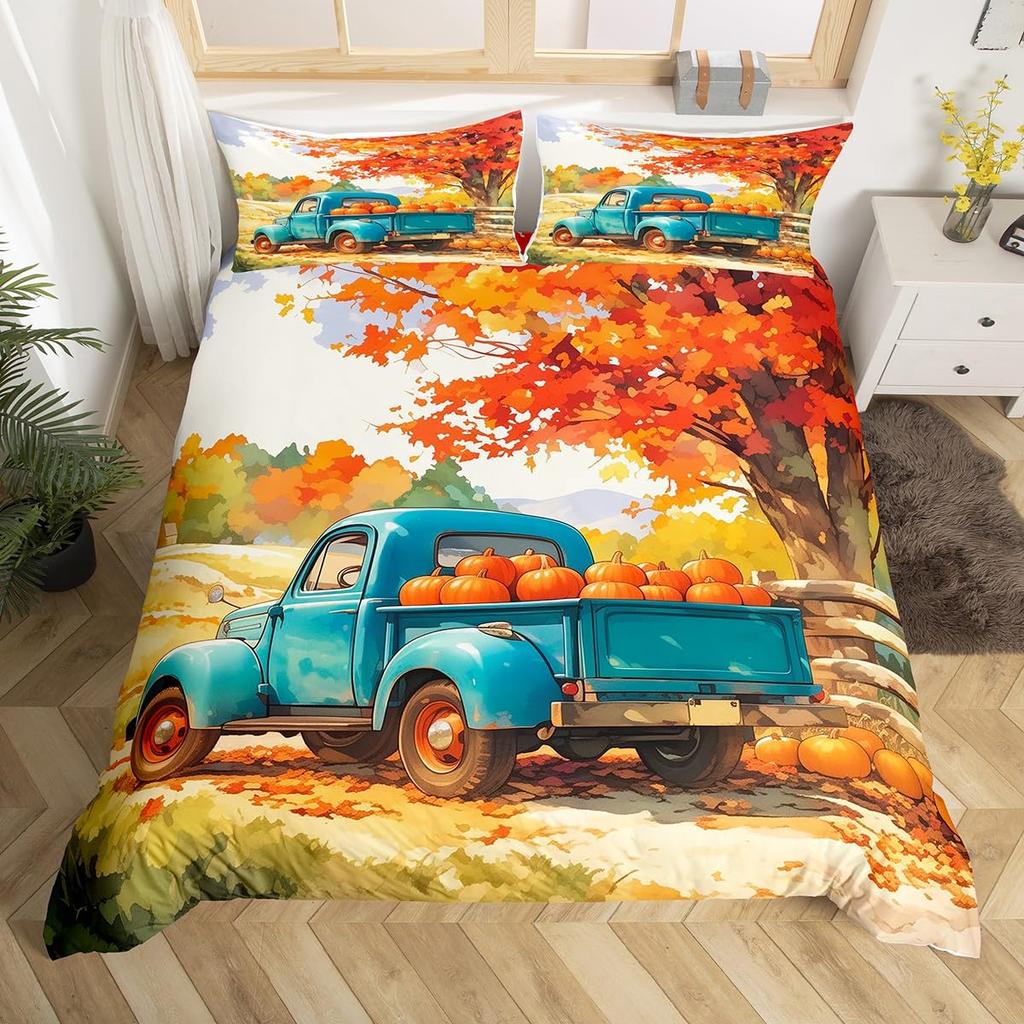 Harvest Duvet Cover Sets For Kids Teens Queen King Size Quilt Covers Lightweight Down 2 Pillowcases 1 Duvet Cover No Comforter